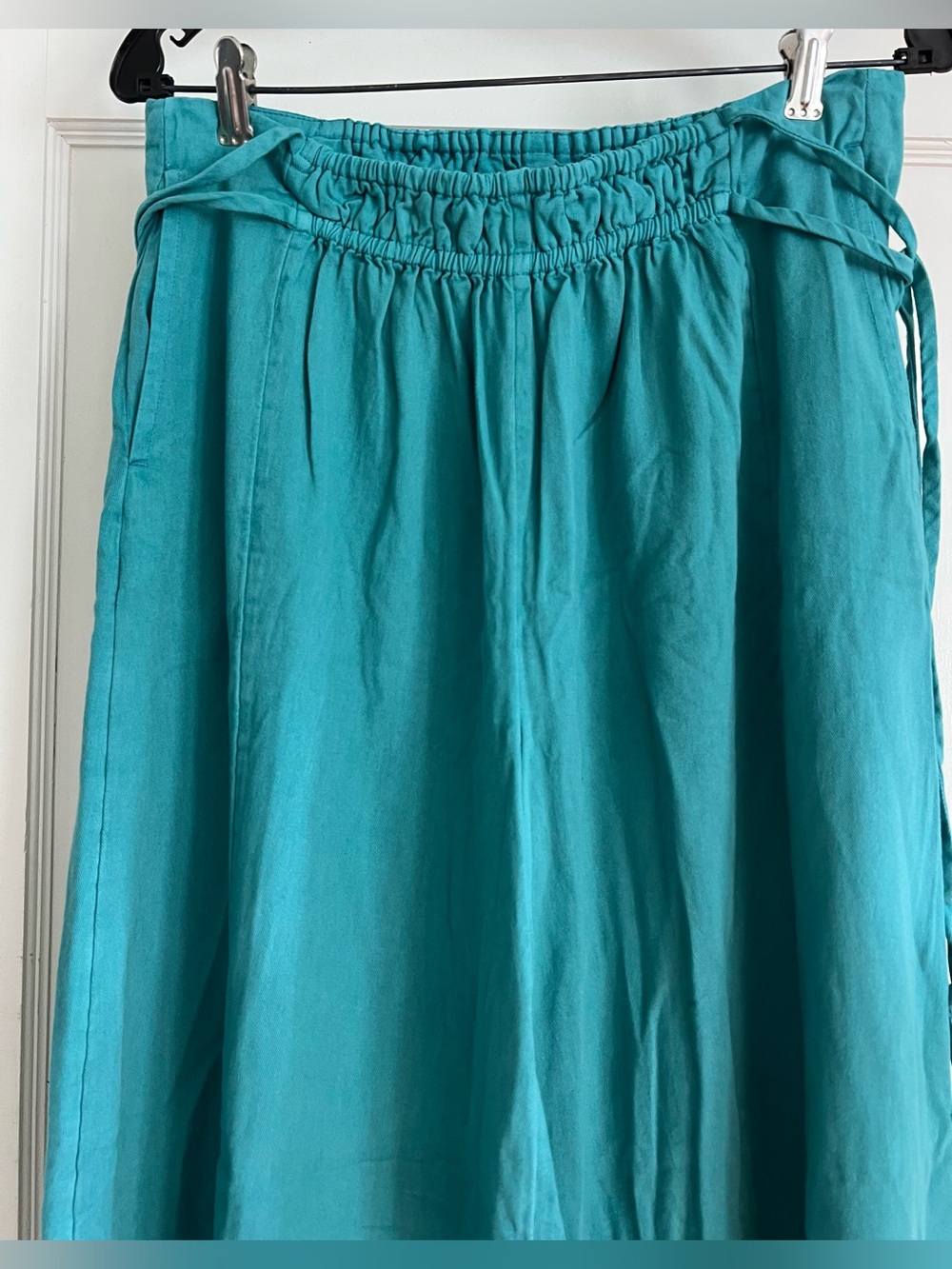 Free People Free-est Cotton Sun Dazed Pants in Turquoise Size Small NWT - Picture 3 of 10